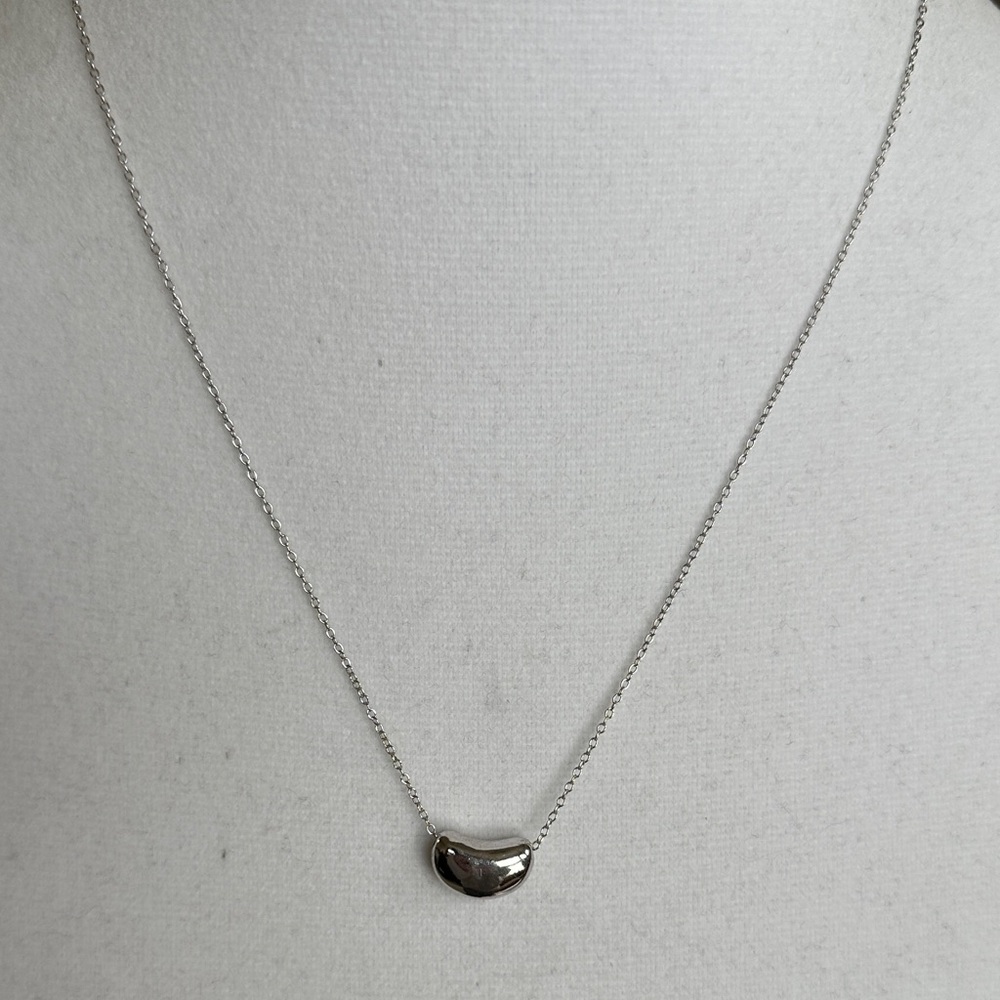 Silver Bean Necklace